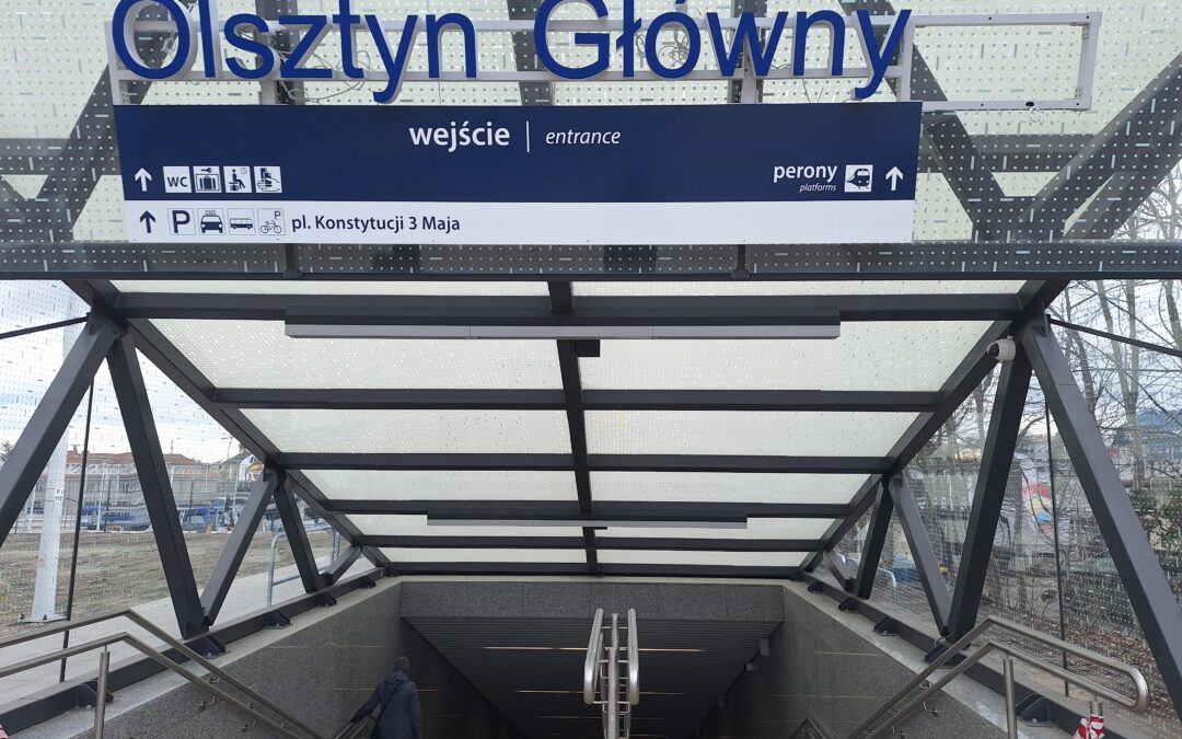 Olsztyn Główny – kolejna stacja kolejowa oświetlona naszymi produktami