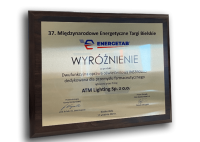 Wyróżnienie dla INS390LED na targach ENERGETAB 2024